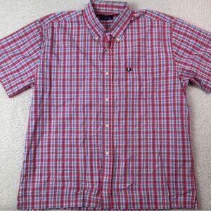 Large Fred Perry Mens short sleeve plaid shirt